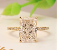 Image 2 of  Jane Radiant Cut Lab Diamond Engagement Ring 