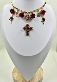 Image 2 of Rose Charm Necklace 