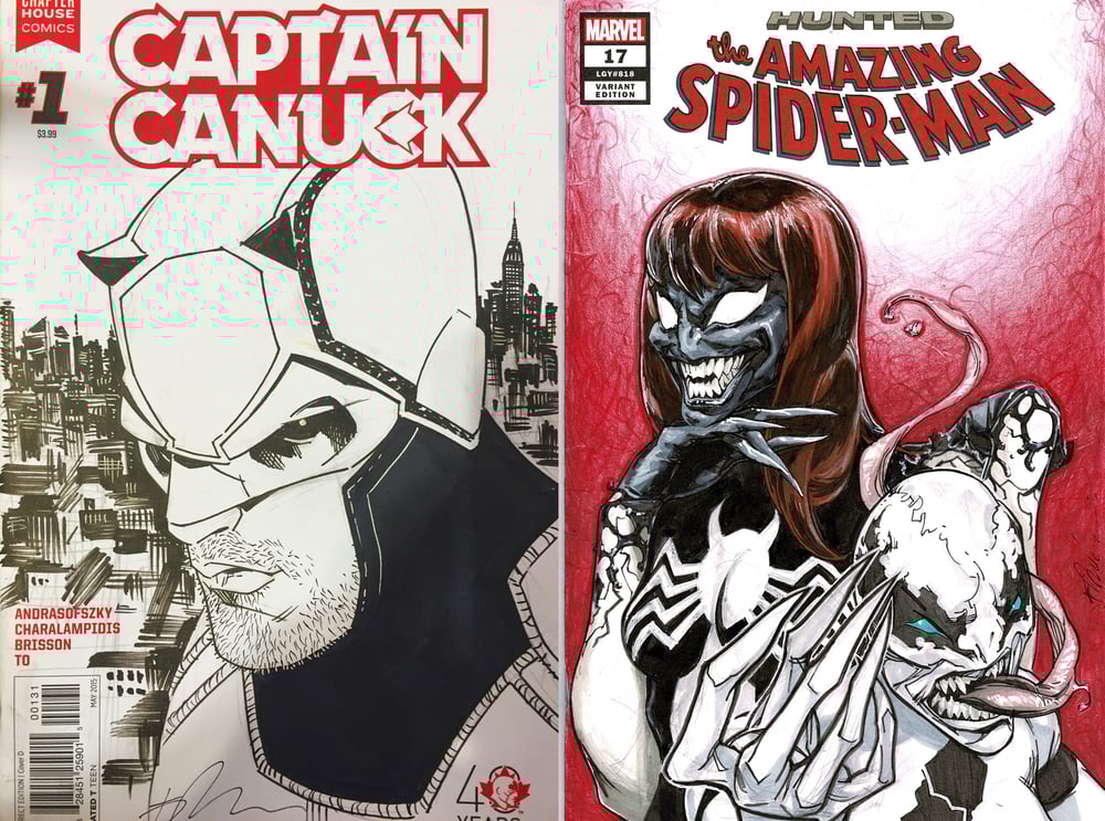 Image of Custom cover commission CAPTAIN CANUCK #1 (2015) Blank Variant