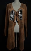 OOAK SIZE XL LACEUP CAYOTE SKULL JACKET