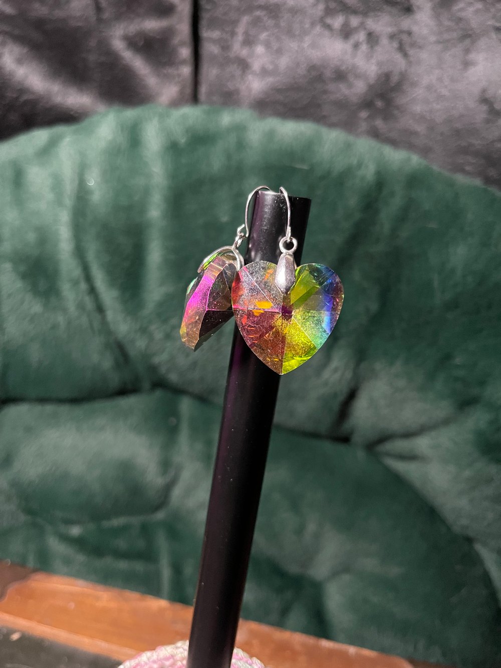 Image of Multicolor Heart Shaped Earrings