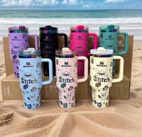 Image 6 of Stanley™️ X LILO & Stitch “BLACK/GOLD” | 40 Oz. FlowState Tumbler