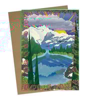 Greeting Card - Heather Meadows 5x7" on Bamboo Paper