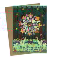 Greeting Card - Autumn Maple 5x7" on Bamboo Paper