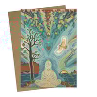 Greeting Card - Reflecting 5x7" on Bamboo Paper