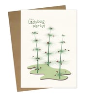 Image 1 of Greeting Card - Simply Bella's Ladybug Party on Bamboo Paper