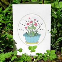 Image 2 of Greeting Card - Simply Bella's Bursting Out on Bamboo Paper