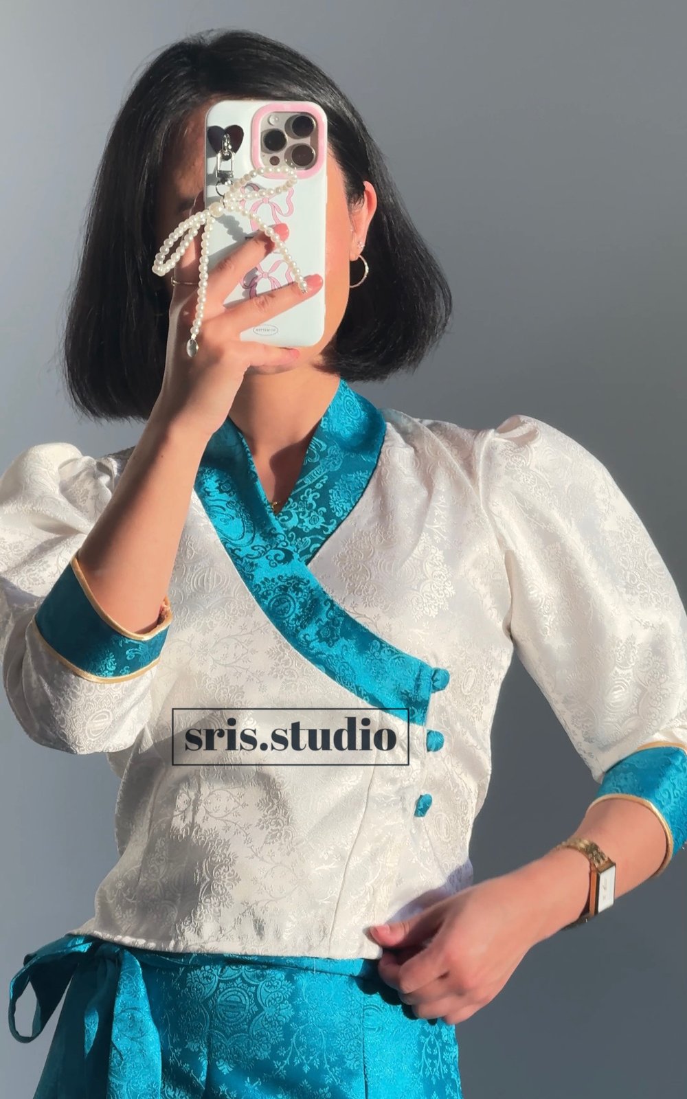 Image of WB Two Piece Bakhu set 