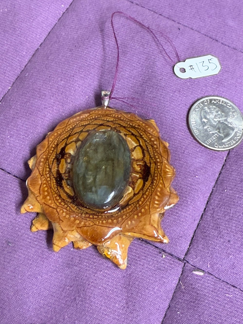 Image of Labradorite Charm | Handmade PNW Jewelry | #135