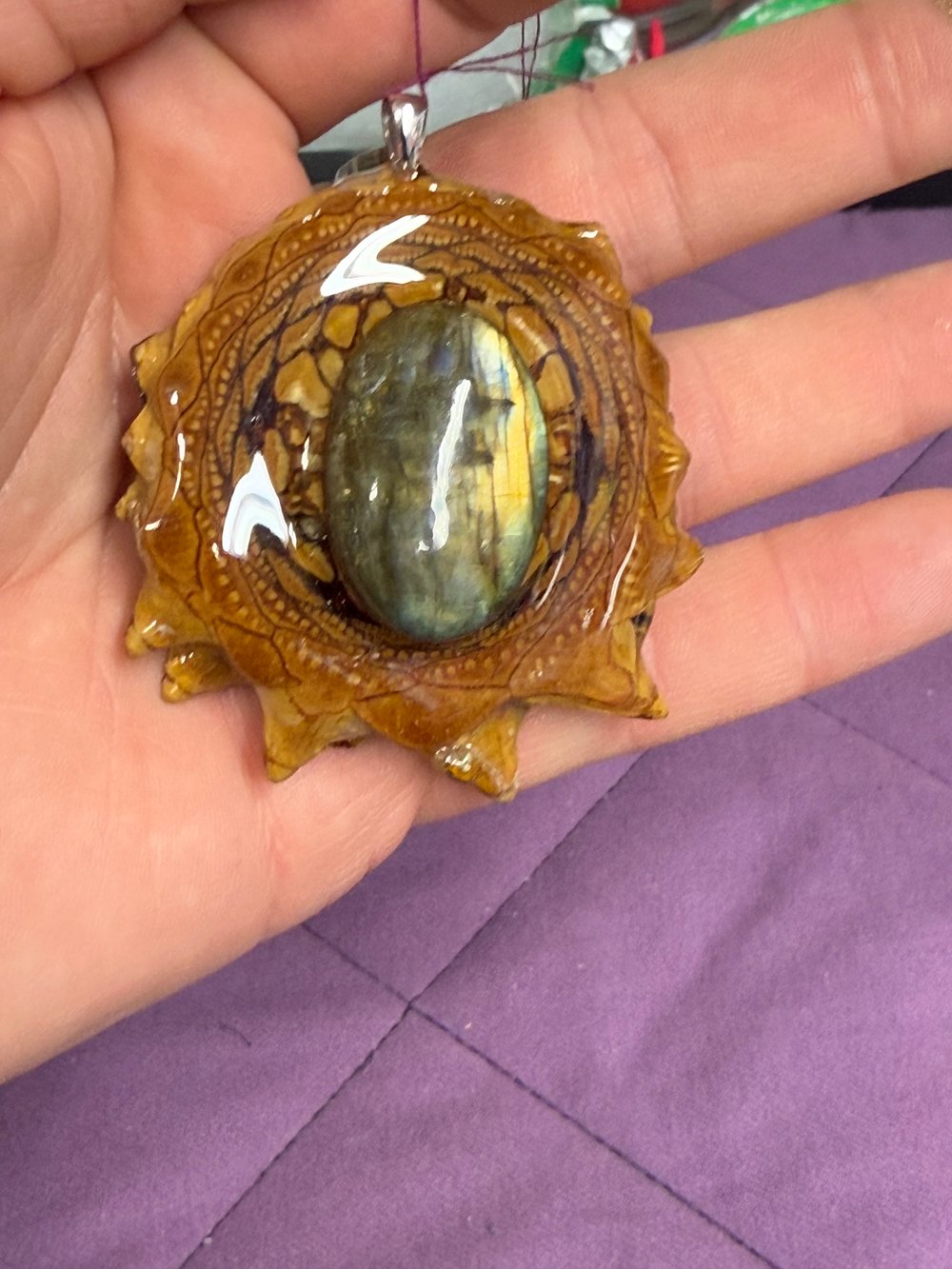 Image of Labradorite Pendant #135