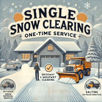 Single Snow Clearing – One-Time Service Ticket