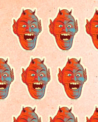 Image 2 of Devil Time - 3x4 Diecut Sticker (Pack of 2)