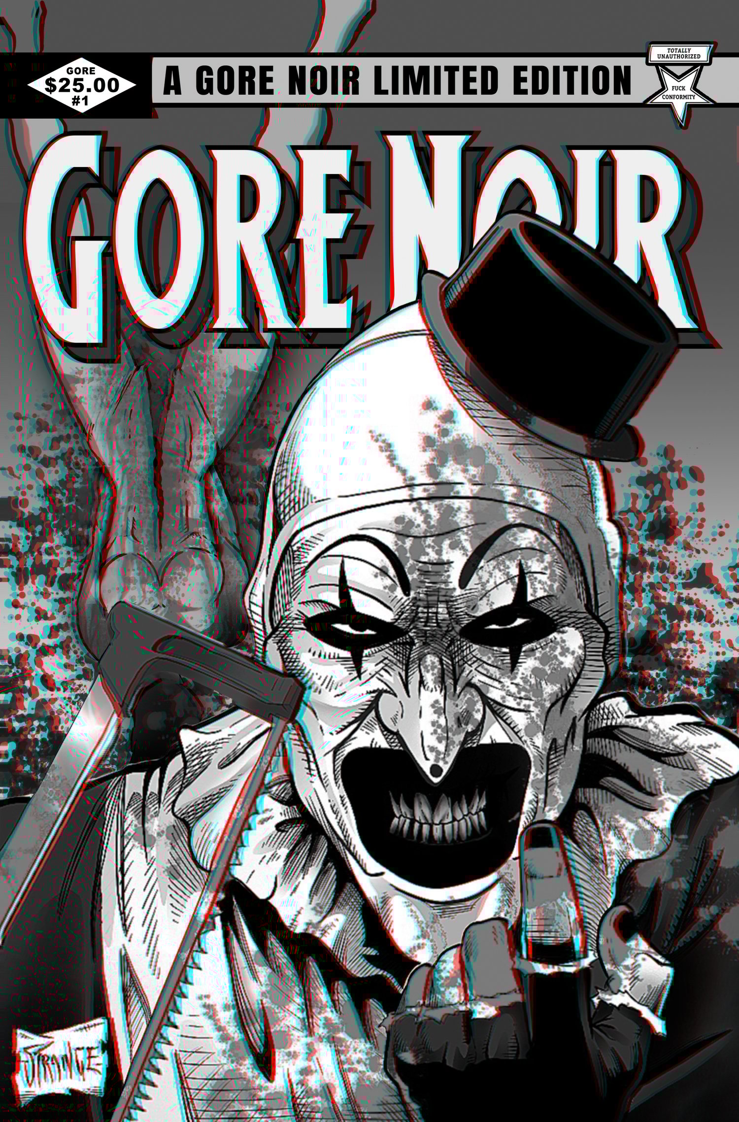 Image of 3D Terrifier Xtra Bloody Gore Comic Size