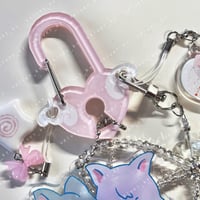 Image 2 of Angel Heart Carabiner Clip - charm and trinket holder