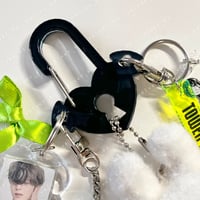 Image 1 of Devil Heart Carabiner Clip - charm and trinket holder