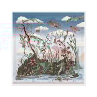 Image 1 of Art Print - Hummingbird Queen Spirit Square