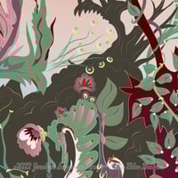 Image 3 of Art Print - Hummingbird Queen Spirit Square