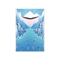 Image 1 of Art Print - Nooksack River Eagles