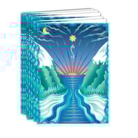 Image 1 of Holiday Cards on Bamboo Paper - Box of 6, Stillness Winter