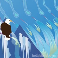 Image 4 of Art Print - Nooksack River Eagles