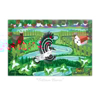 Image 1 of Poster - Trillium Woodpecker Berries