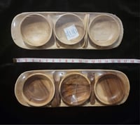 Wooden Bowls & Spoons Set