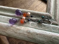 Image 3 of Mixed gemstones earrings 