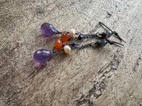 Image 8 of Mixed gemstones earrings 