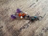 Image 6 of Mixed gemstones earrings 