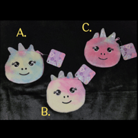 Image 1 of Fuzzy Unicorn Pouches