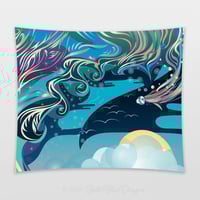 Image 1 of Cotton Tapestry - Envision - Flying Jellies (left)