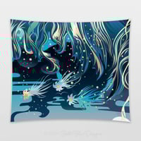 Image 1 of Cotton Tapestry - Envision - Flying Jellies (right)