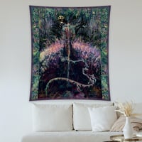Image 2 of Cotton Tapestry - Midnight Oak Moon