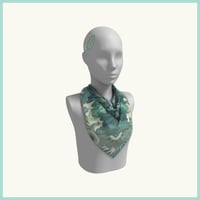 Image 11 of Silk Scarf - Centering in Turquoise