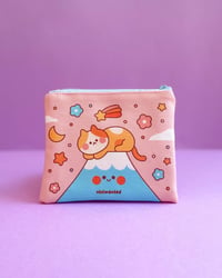 Coin purse - Cat on Mount Fuji