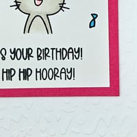 Image 2 of It's Your Birthday - Birthday Card - Cat
