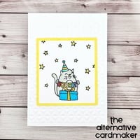 Image 1 of Cat Birthday Card - Hooray!