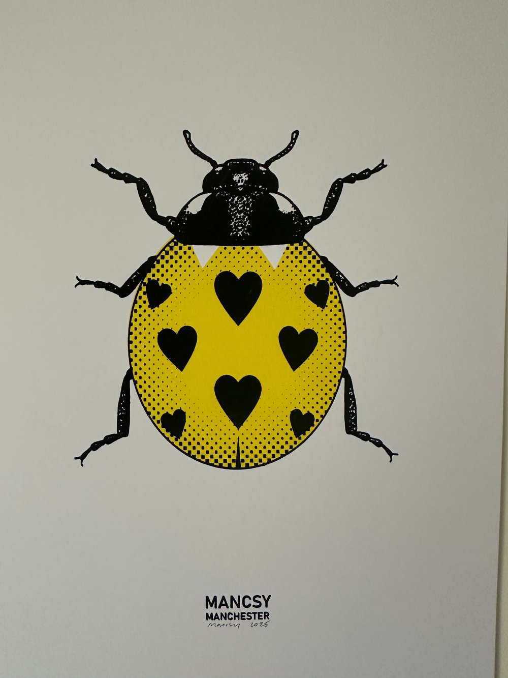 Image of A4 Love Bug screen print