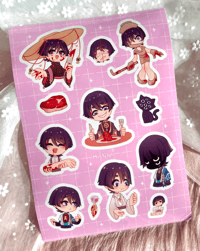 Scaramouche horror sticker sheet