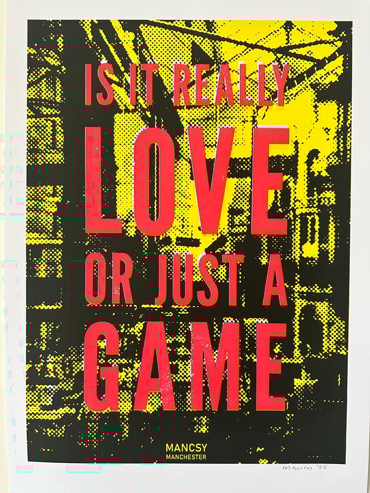 Image of A3 GAME screen print