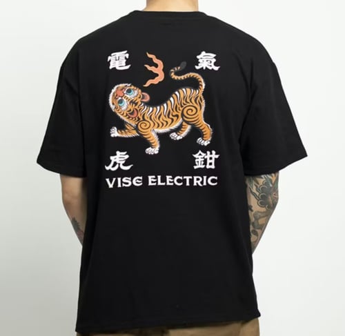Image of VISE ELECTRIC -TAIWAN TIGER /black T-shirt