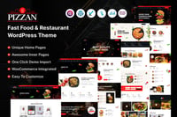 Pizzan Fast Food and Restaurant WordPress Theme
