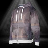 Image 4 of  Zip Hoodie seuls les audacieux avancent