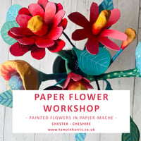 Image 1 of Paper Mache Flower Workshop