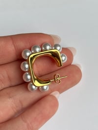 Image 2 of Pearl hoops