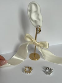 Image 3 of Pearl hoops