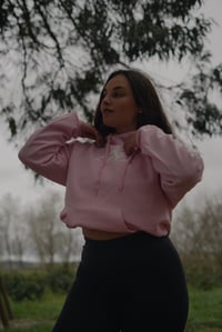 Image 2 of CALLIGRAFF PINK HOODIE