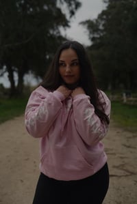 Image 3 of CALLIGRAFF PINK HOODIE