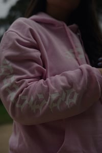 Image 5 of CALLIGRAFF PINK HOODIE