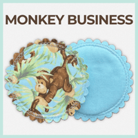 Washable Nursing Pads - Monkey Business
